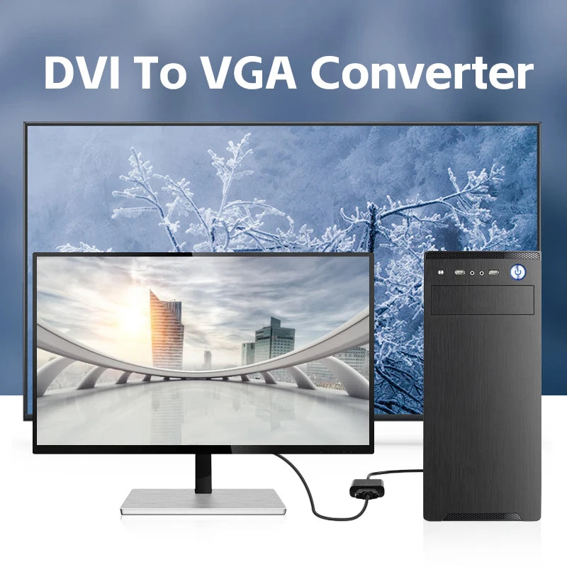 DVI-D-til-VGA-skjermadapter, 1080p