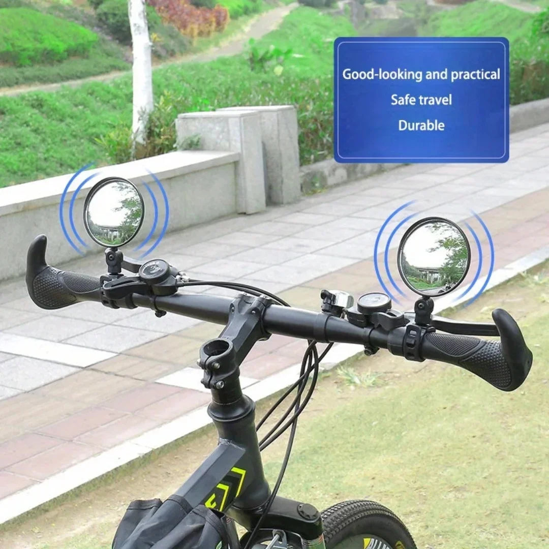Motorcycles Rearview Mirror Side Mirror For Safety View Turning Left Right Mirror Adjustable Mini Autocycle Rear View 