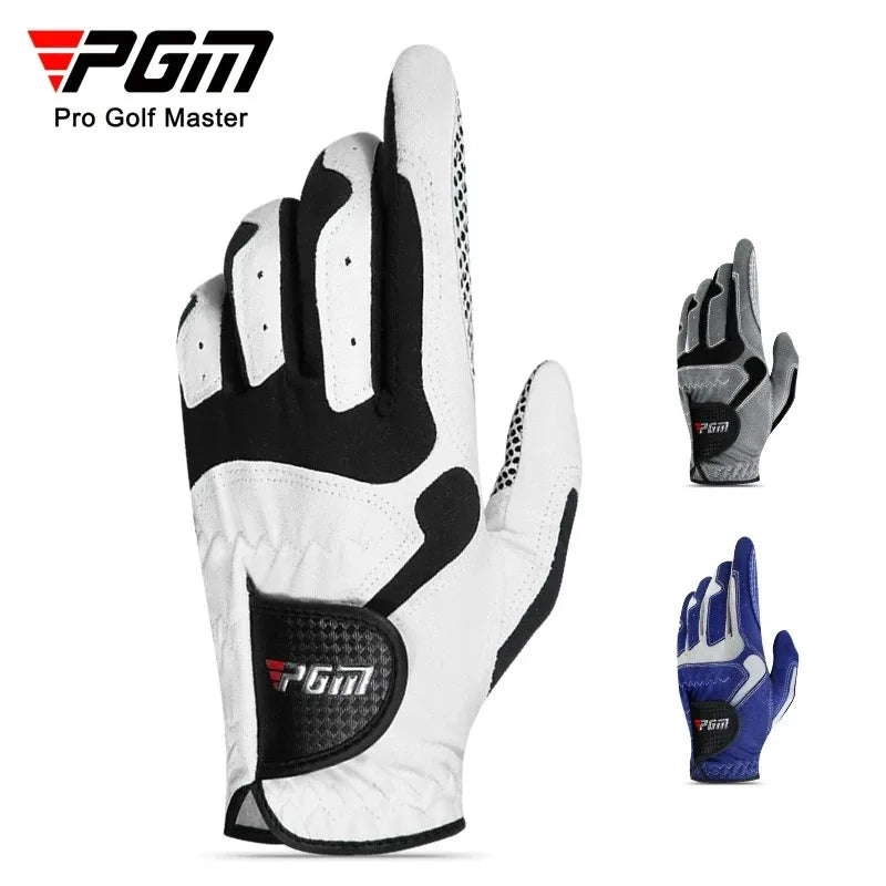 PGM Professional Golf Gloves Microfiber Cloth Fabric Breathable Non-Slip Gloves Club Swing Putting Training Gloves 