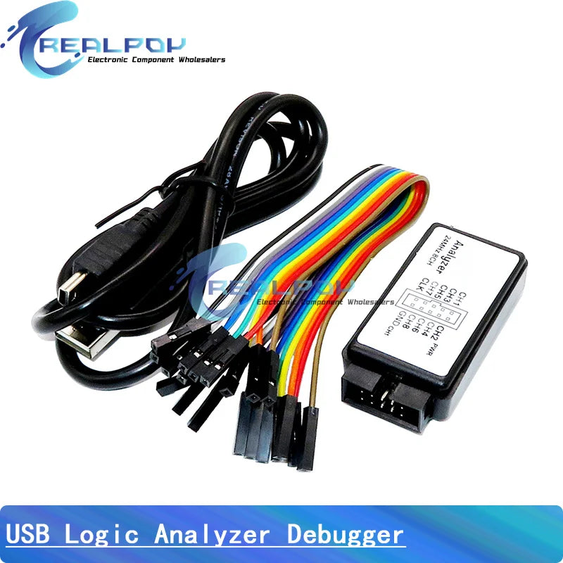 USB Logic Analyzer, Eight Channels, 24 MHz