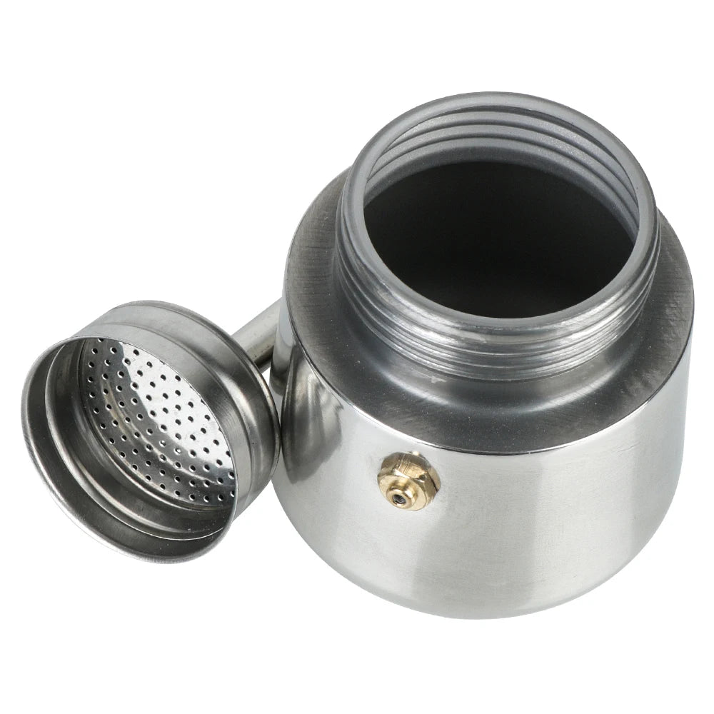 Stainless Steel Moka Pot for Stovetop Espresso, 2 to 9 Cups