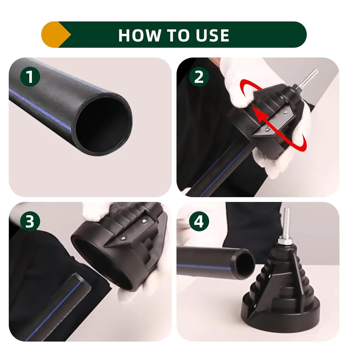 Plastic Pipe Deburring and Chamfering Tool