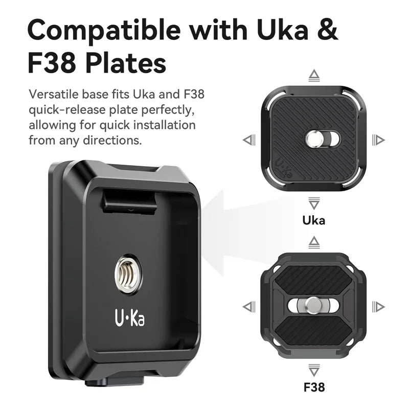 Quick Release Camera Mount Plate & Base Kit for Fast Setup