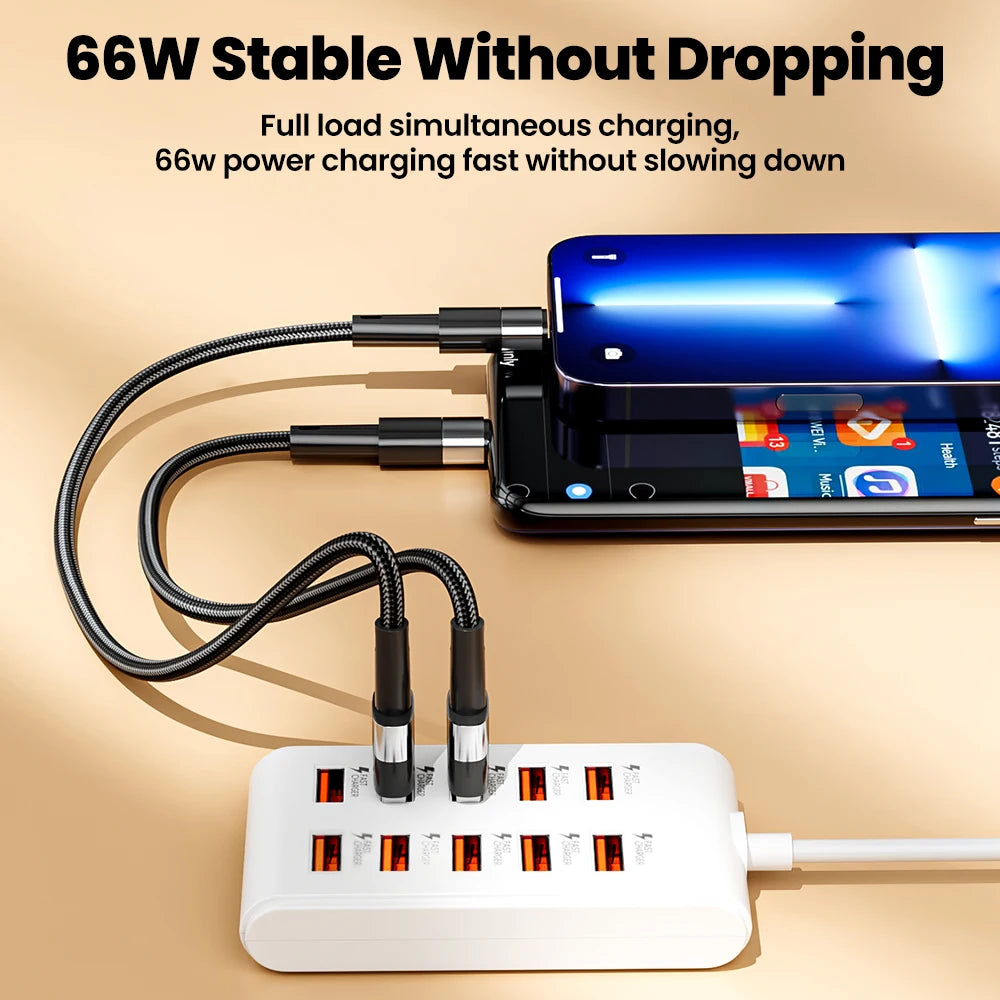 Ten-Port USB 2.0 Hub with One-Metre Cable