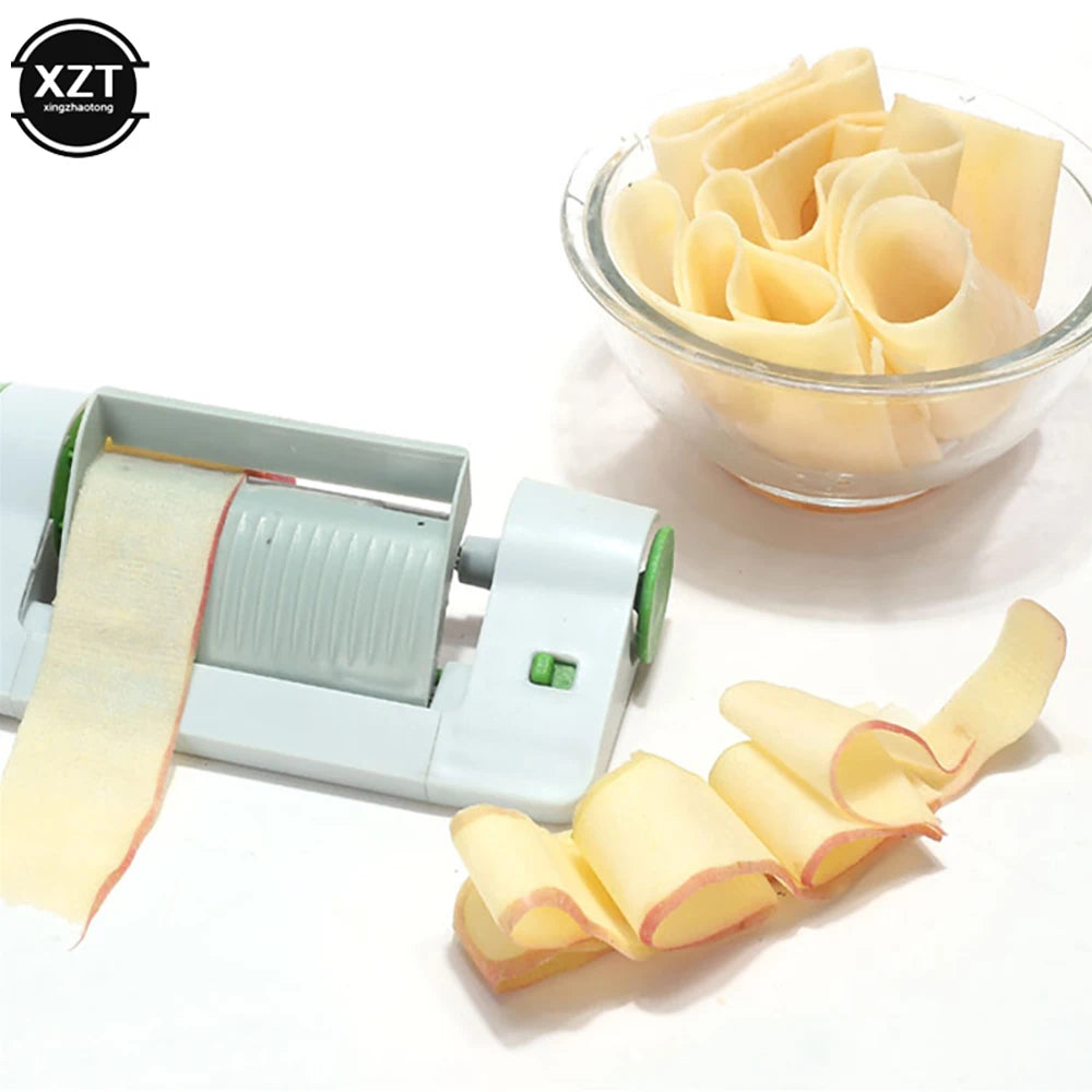 Manual Rotary Vegetable Slicer and Peeler, Stainless Blade