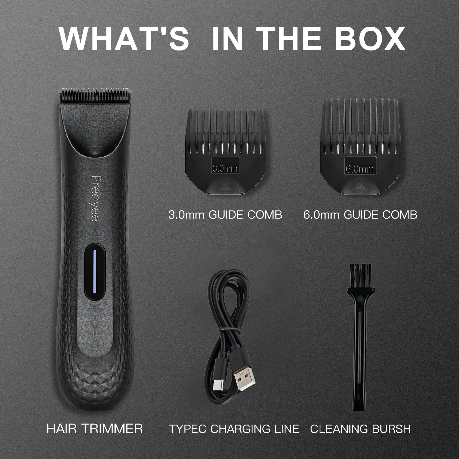 Electric Groin Hair Trimmer for Men,Body Groomer & Pubic Waterproof Hair Trimmer,Replaceable Ceramic Blade 