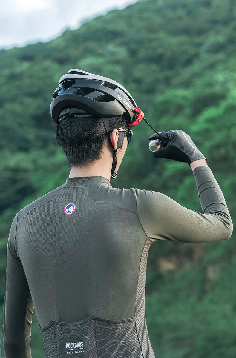 Bicycle Helmet Rearview Mirror with 360° Adjustable Viewing Angle
