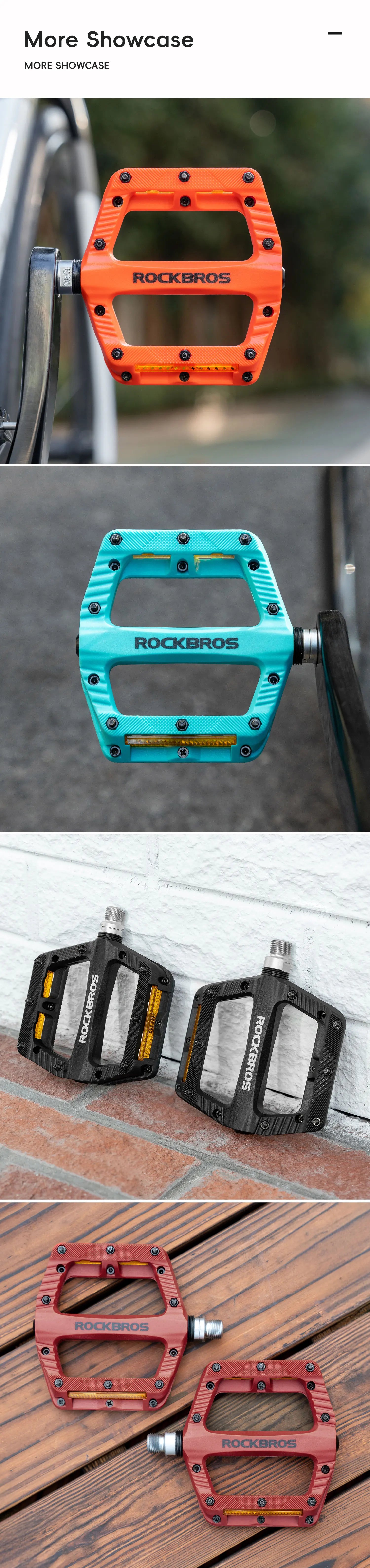 Lightweight Non-Slip Bike Pedals with Sealed Bearings for All Bikes