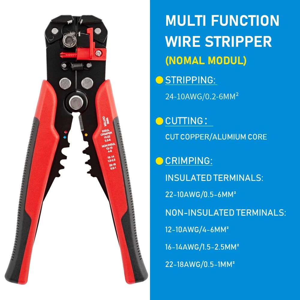 Multifunction Wire Stripper, Cutter and Crimper