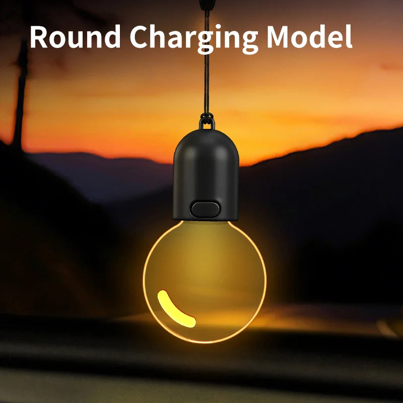 Car Interior Light Pendant, Bulb or Smile Design