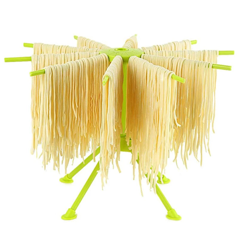 Folding 10-Arm Pasta Drying Rack