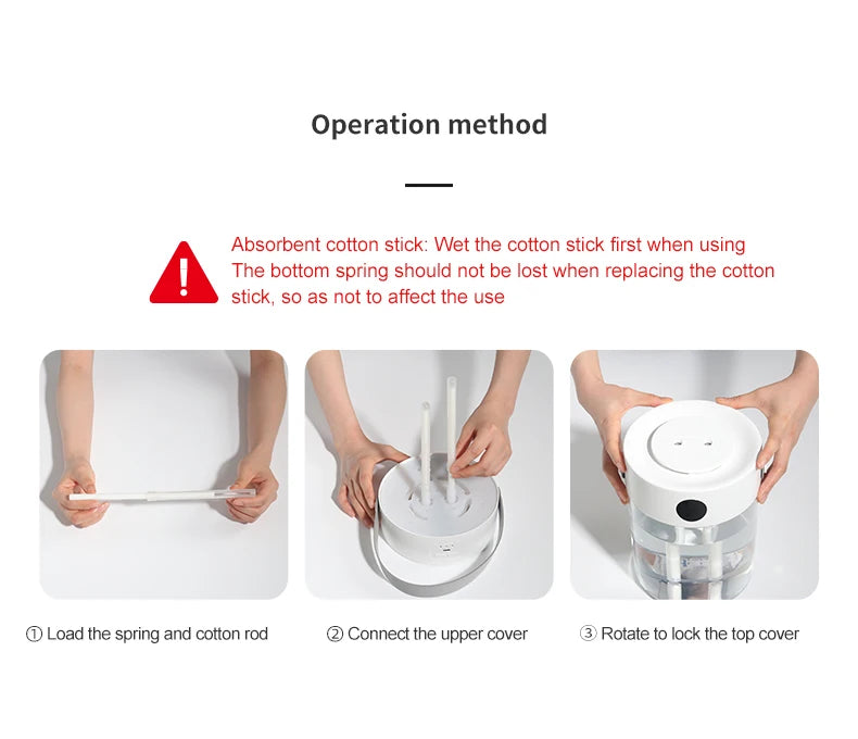 3 L USB Ultrasonic Humidifier with Dual Mist Outlets