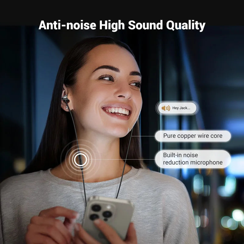 UGREEN EP105 Wired Earphones with Microphone