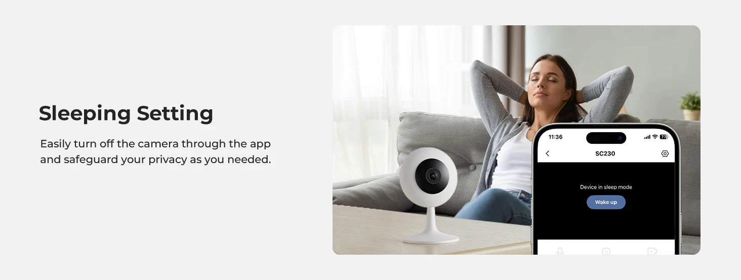 IMILAB SC230 2.5K Indoor Wi-Fi Security Camera with AI Detection