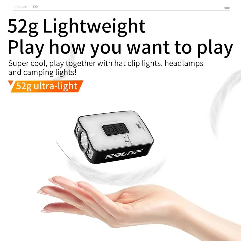 Lampe frontale rechargeable à détecteur de mouvement M011
