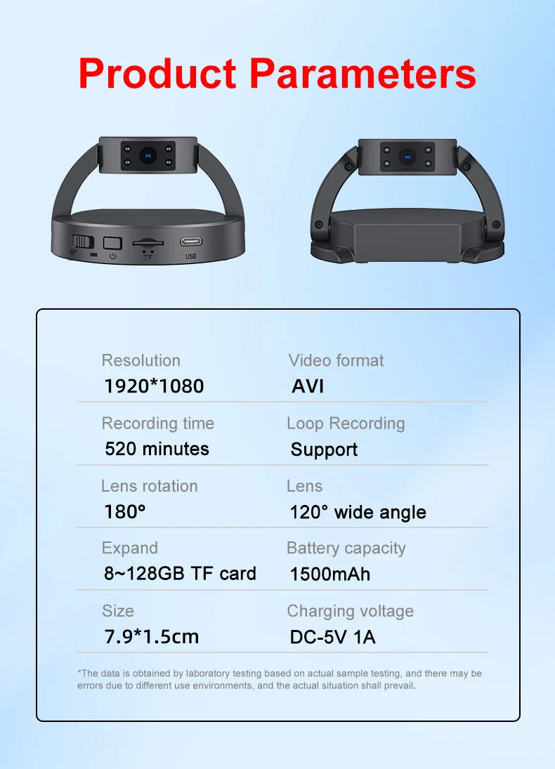 1080P HD Mini Camera  Small Digital Video Recorder Portable Cameras Motion Detection 10Hours Hide DVR Camcorders No Wifi Cam