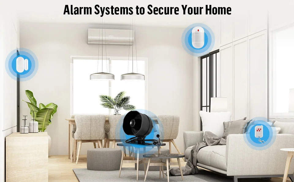 Smart WiFi Home Security Alarm System Kit with 120dB Siren