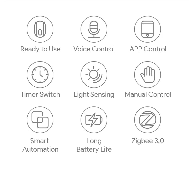 Inteligentný Zigbee / Bluetooth závesný motor s háčikmi, ovládanie hlasom
