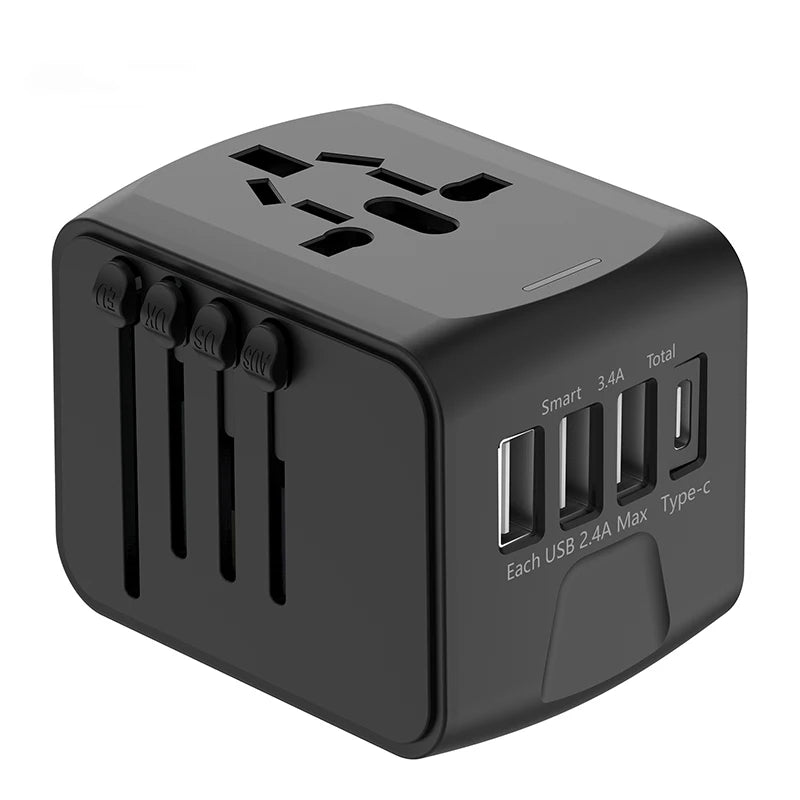 Universal Travel Adapter with USB Charging Ports