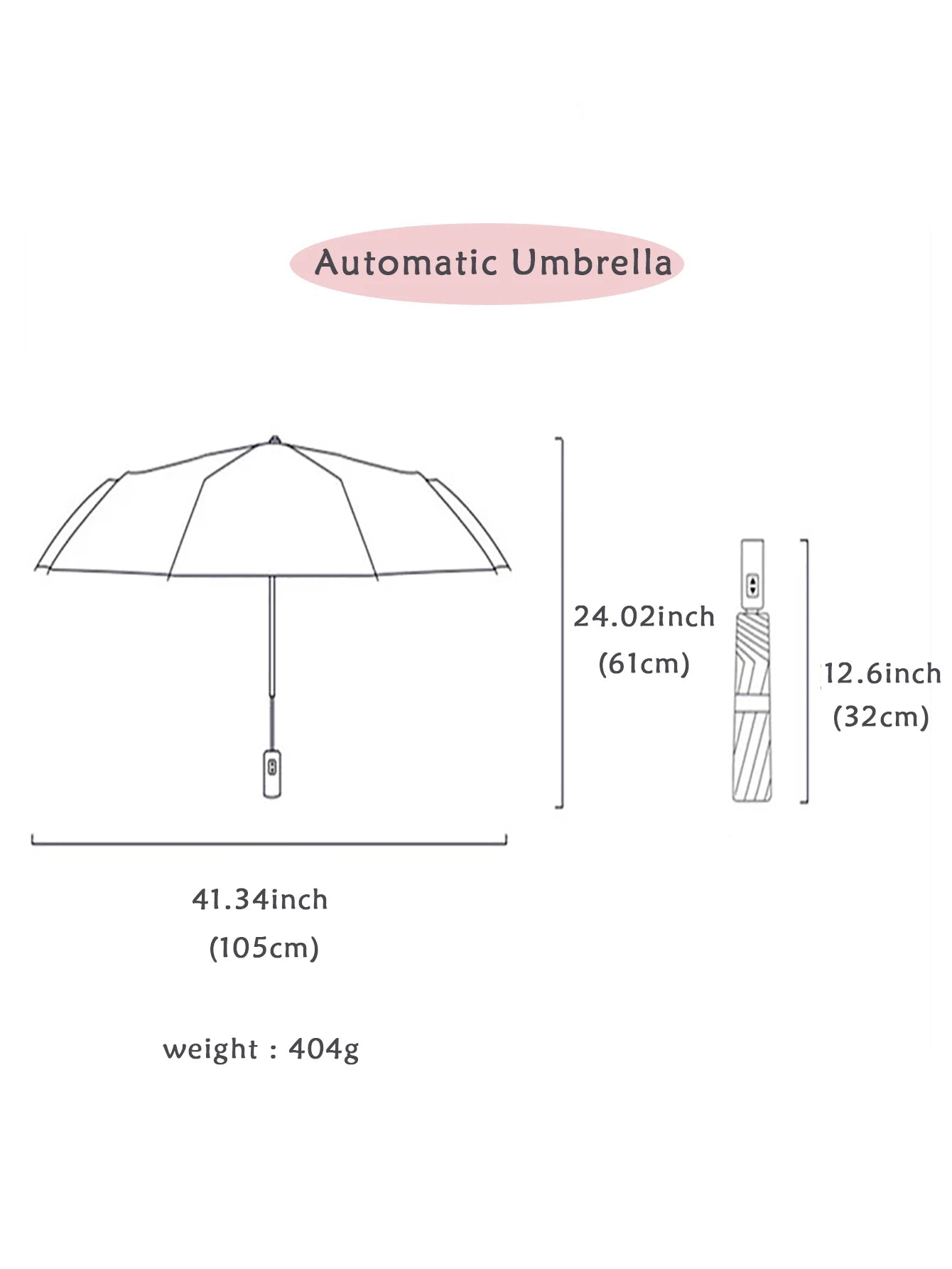 Windproof Double Layer Fully Automatic Resistant Umbrella 