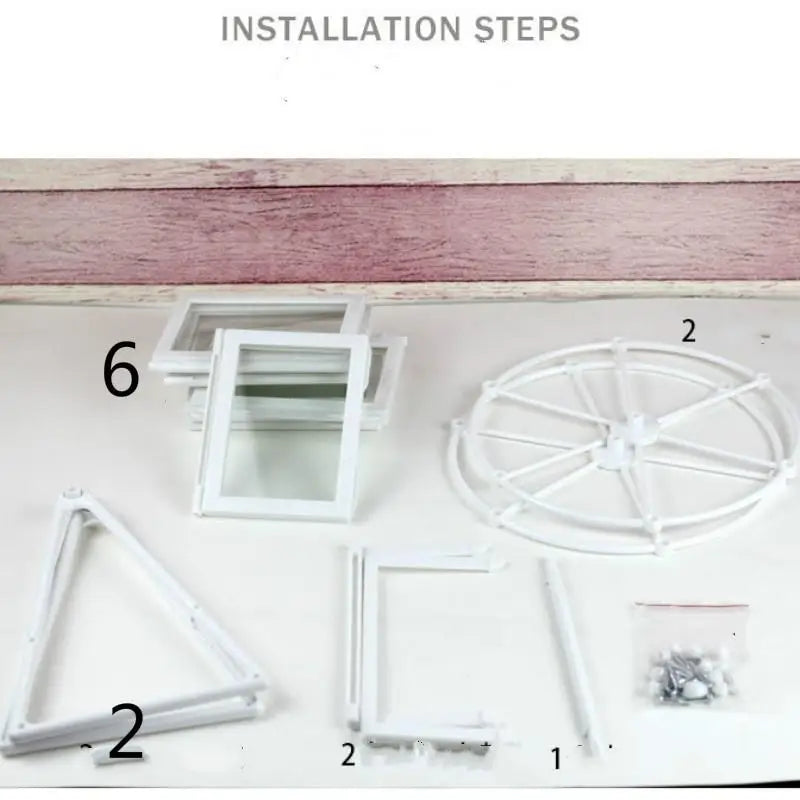Rotating Twelve-Photo Desktop Frame