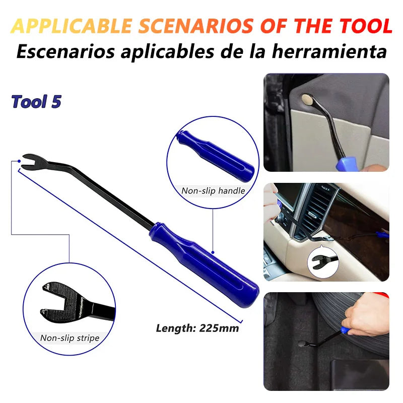 Vehicle Trim and Panel Removal Tool Set
