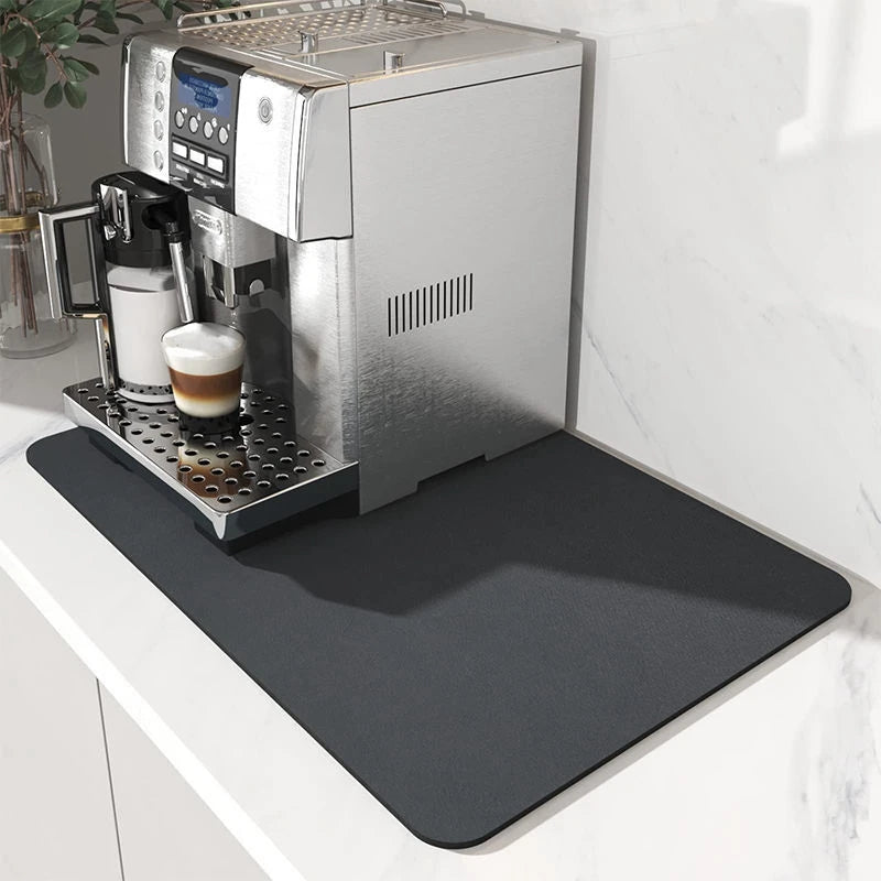 Super Antiskid Large Kitchen Absorbent Draining Mat Super Absorbent Draining Coffee Dish Drying Mat Quick Dry Bathroom Drain Pad 