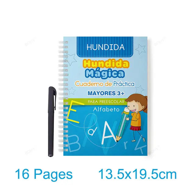 Grooved Handwriting Practice Books, Language Options