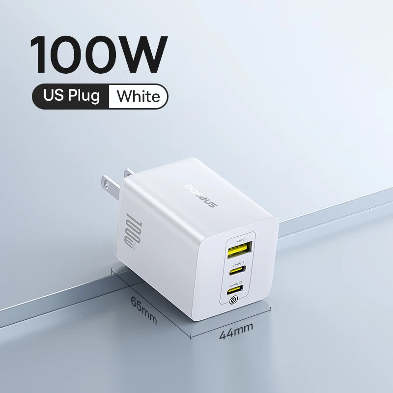 Baseus 100W GaN Fast Charger 2C+U