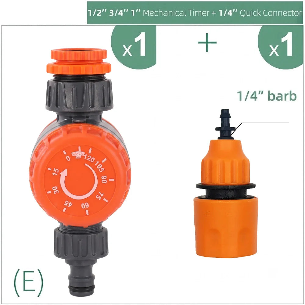 Mechanical Hose Watering Timer, 15–120 Minute Countdown