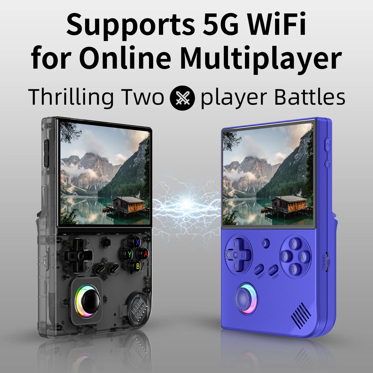 Anbernic RG40XXV retro handheld herní konzole 4'' IPS obrazovka Linux RGB joystick video přehrávač podporuje 5G WIFI streaming HD výstup