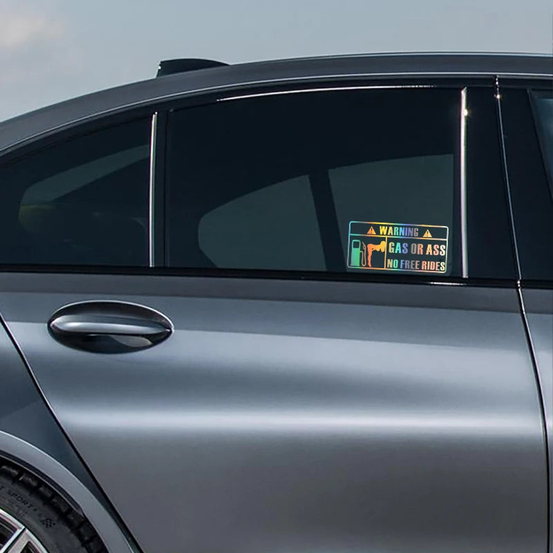 Nalepke za notranjost avtomobila GAS GRASS ali ASS brezpilotna brezpilotna avtomobilska okna vinilne nalepke nepremočljive nalepke po meri