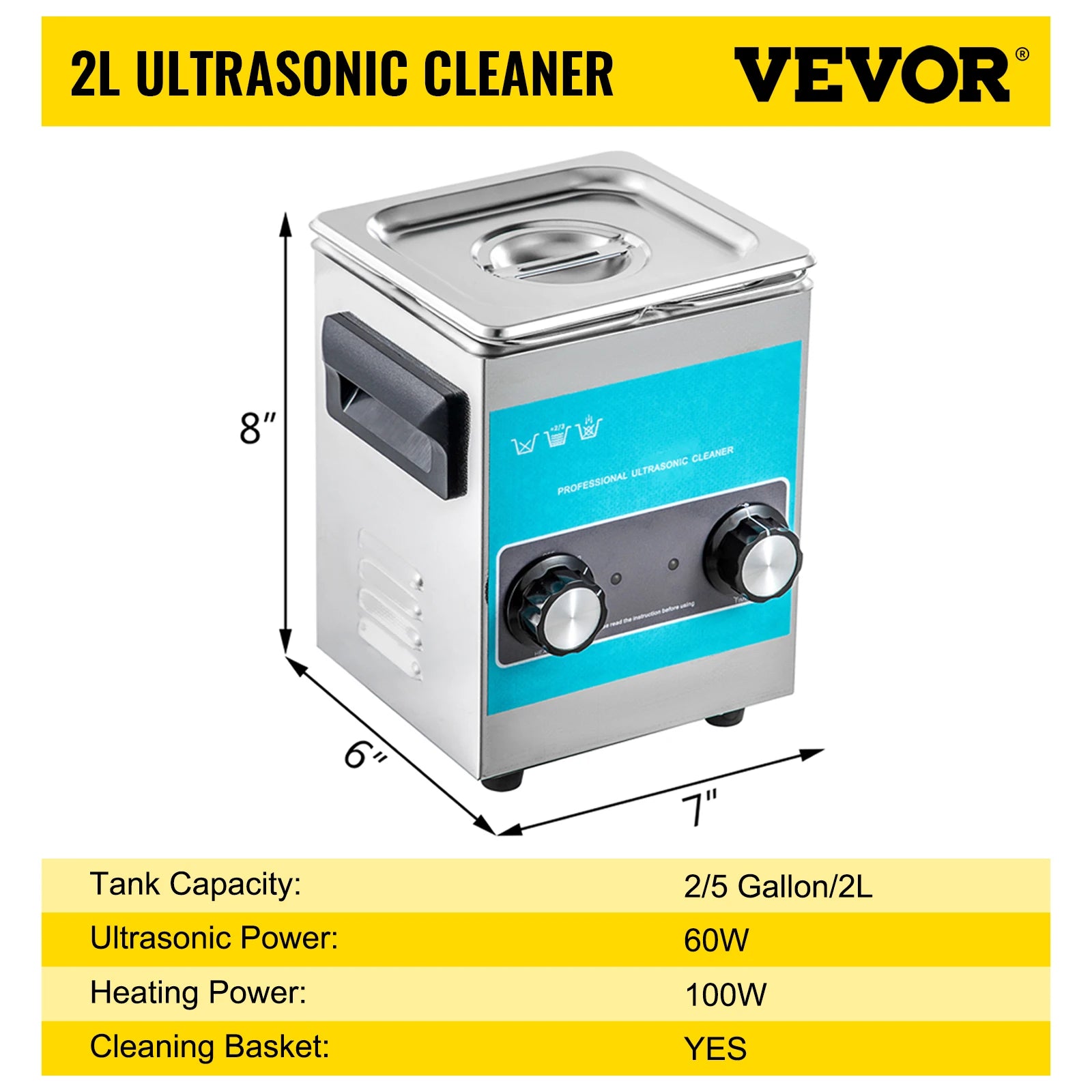 Ultrasonic Cleaner with Heating 2L–30L Deep Cleaning Machine