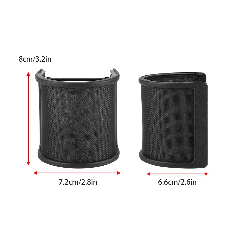 Filtru pop universal pentru microfon, ecran anti-vânt metalic pentru microfon cu condensator, PC, studio și înregistrări