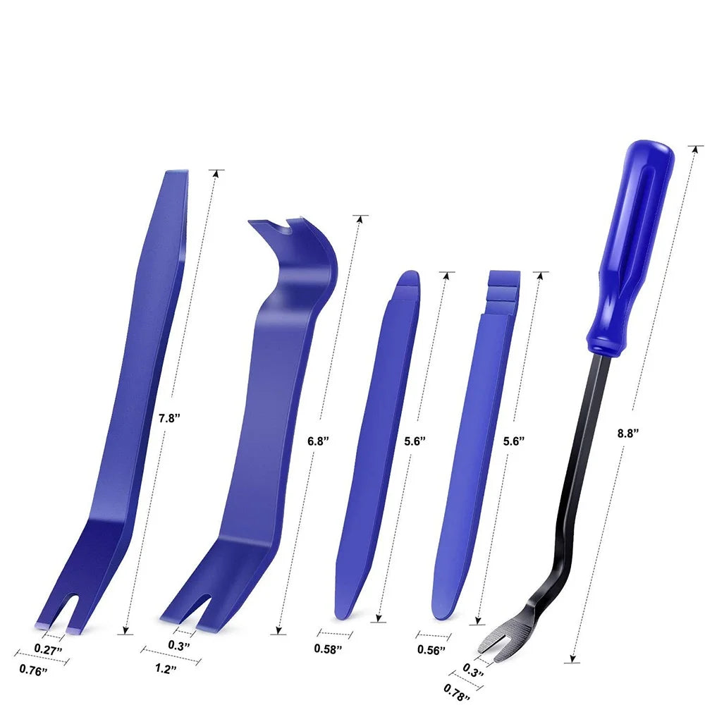 Car Hand Tool Set Car Disassembly Tool Kit Stereo Repair DVD Repair Tool Dashboard Removal Tool Interior Plastic Trim Panel 