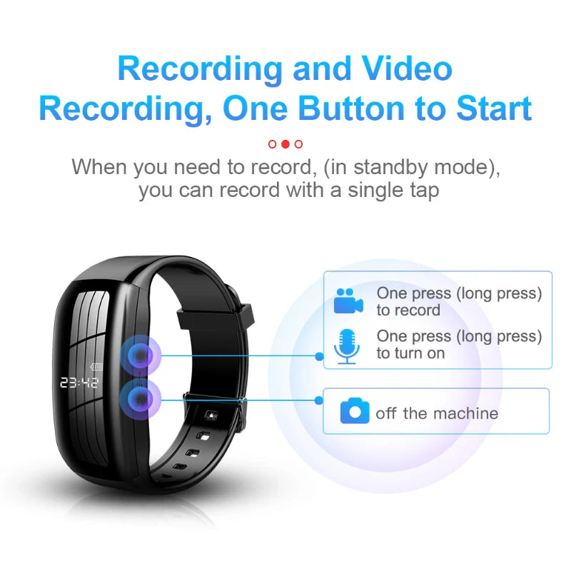 Digital Watch Mini Camera 1080p HD Wearable Camcorder Micro DV Action Voice Video Recorder  Body Cam