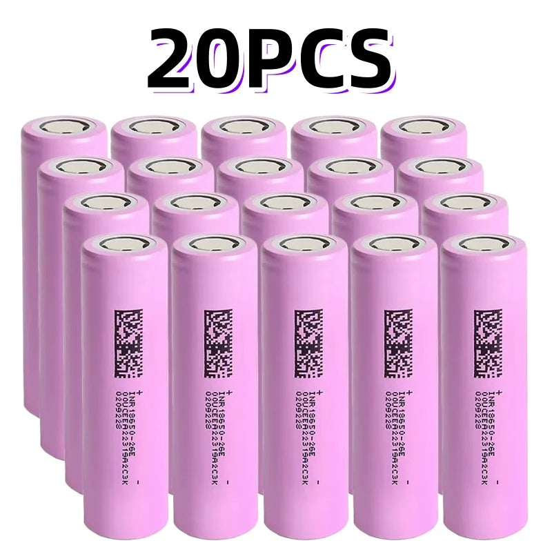 18650 2600mAh Li-Ion Cells - Pack Options