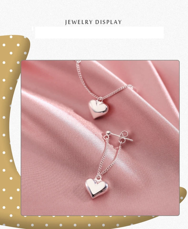 Geometric Heart-shaped Earrings For Women Girls Fashion Hollow Heart Hoop Earrings Jewelry Accessories 