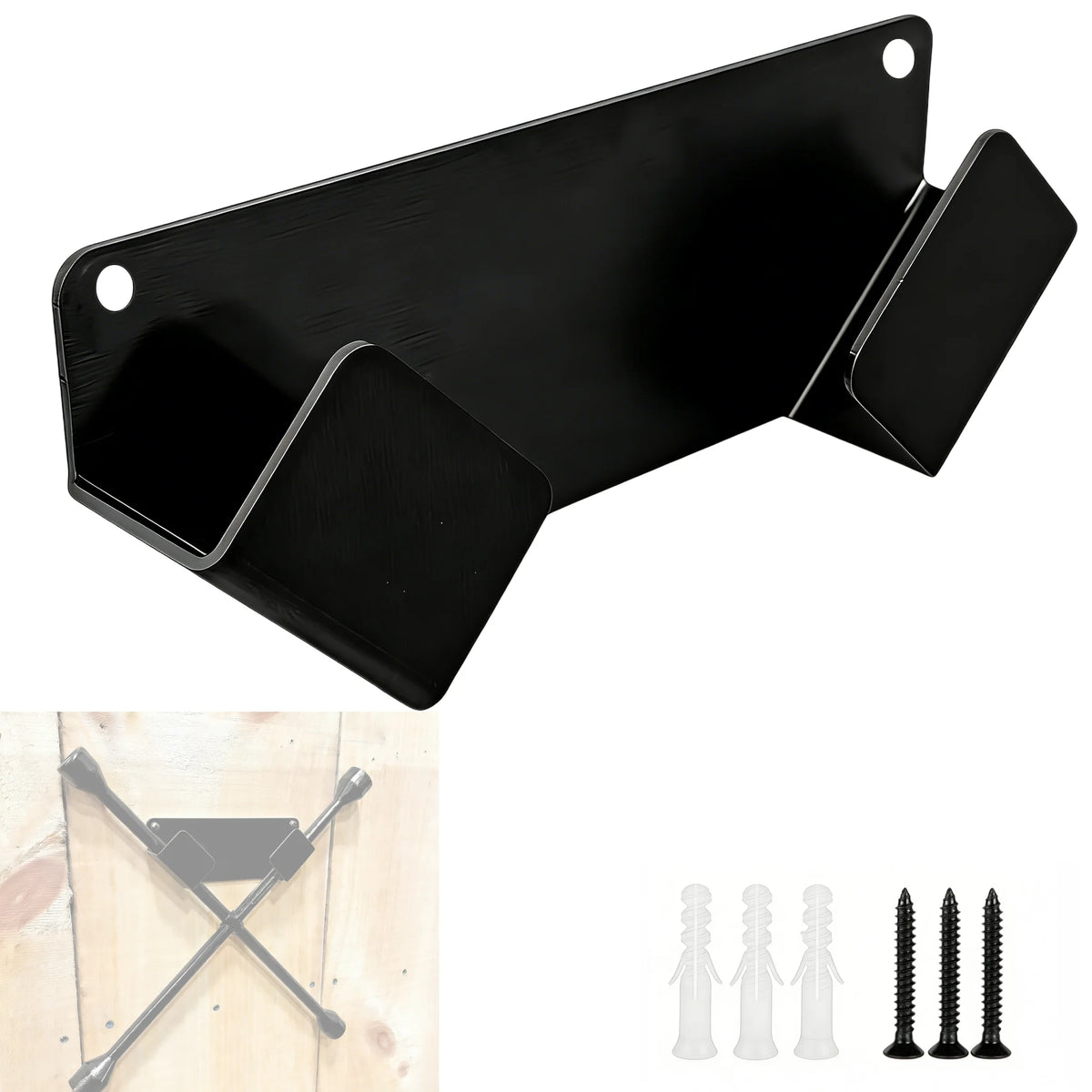 Wall-Mounted Tire Wrench Storage Rack