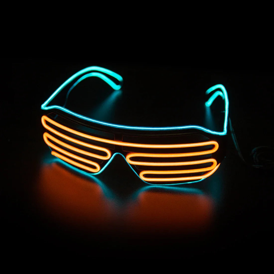 LED Glowing Glasses Gafas Luminous Bril Neon Christmas Glow Sunglasses Flashing Light Glass for Party Supplies Prop Costumes New 