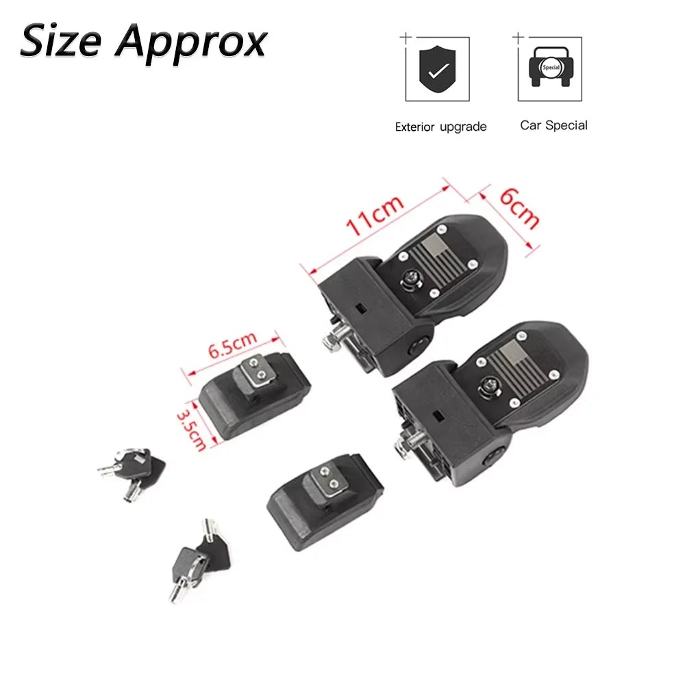 Hood Latches Lock Catch for Jeep Wrangler JL JLU 4XE Rubicon Sahara Sport Gladiator JT 2018-2025 Protection Car Accessories