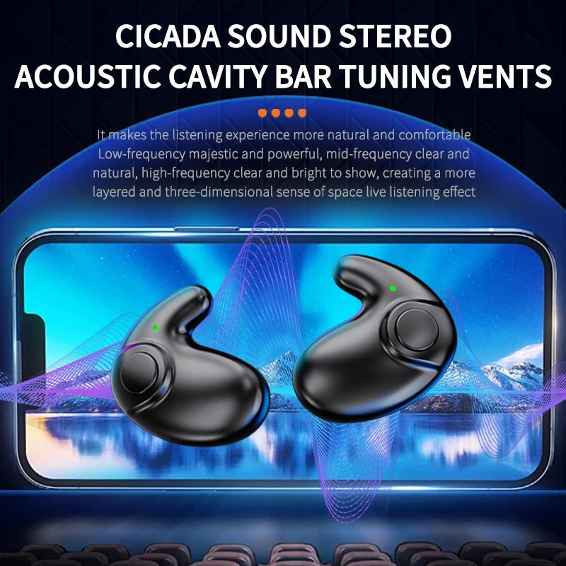 VIKEFON Bluetooth 5.3 Noise-Cancelling In-Ear Headphones
