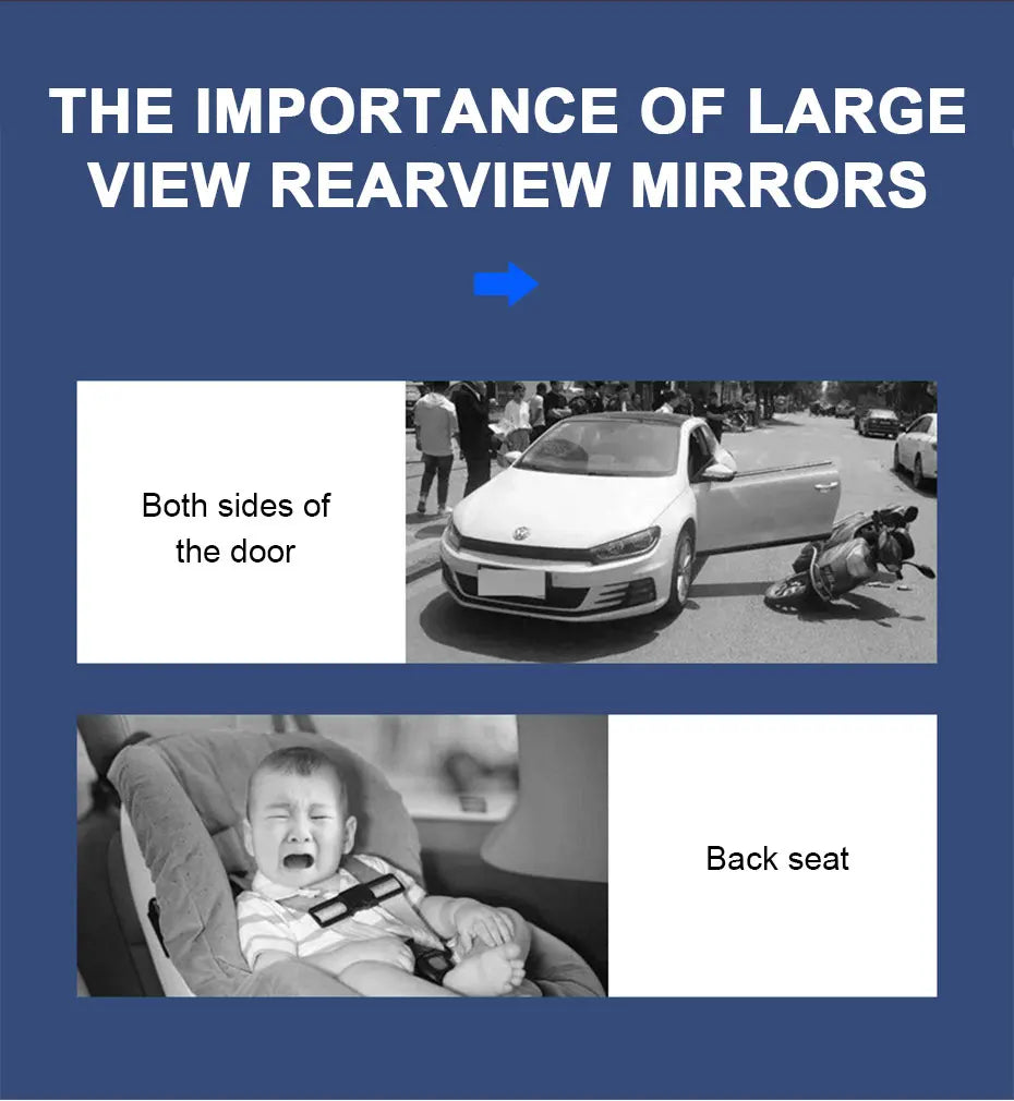 Wide Angle Car Baby Mirror for Safer Family Driving