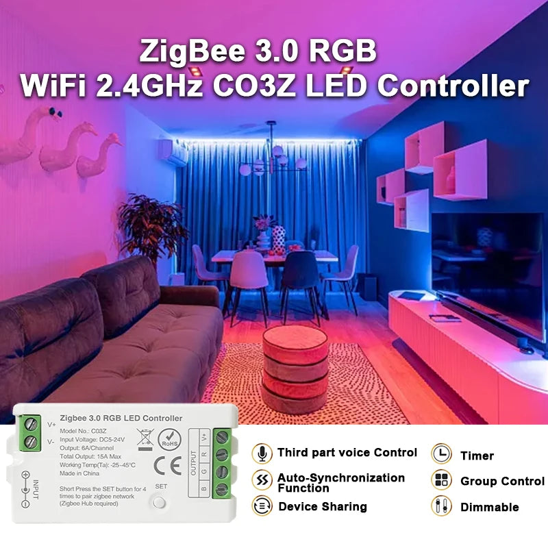 Zigbee 3.0 LED Strip Controller - Channel Options