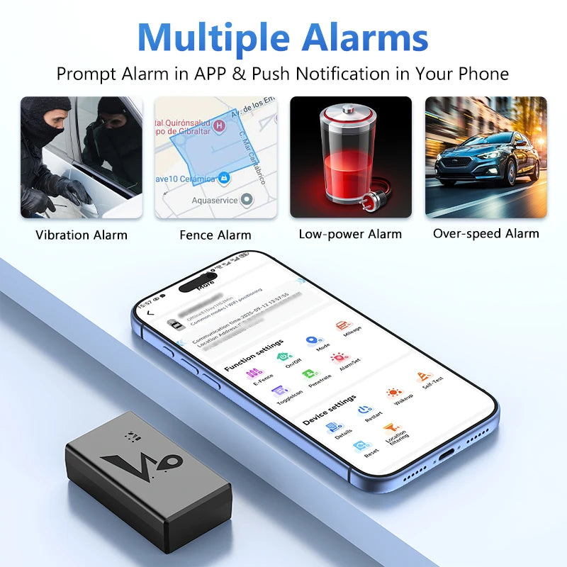 4G 20000/10000 mAh GPS Vehicle Tracker Vibration Geo-Fence Alarm Strong Magnet Long Standby Battery with Free APP