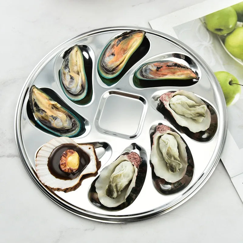 Nehrđajući čelični tanjur za školjke ili escargot posuda za posluživanje