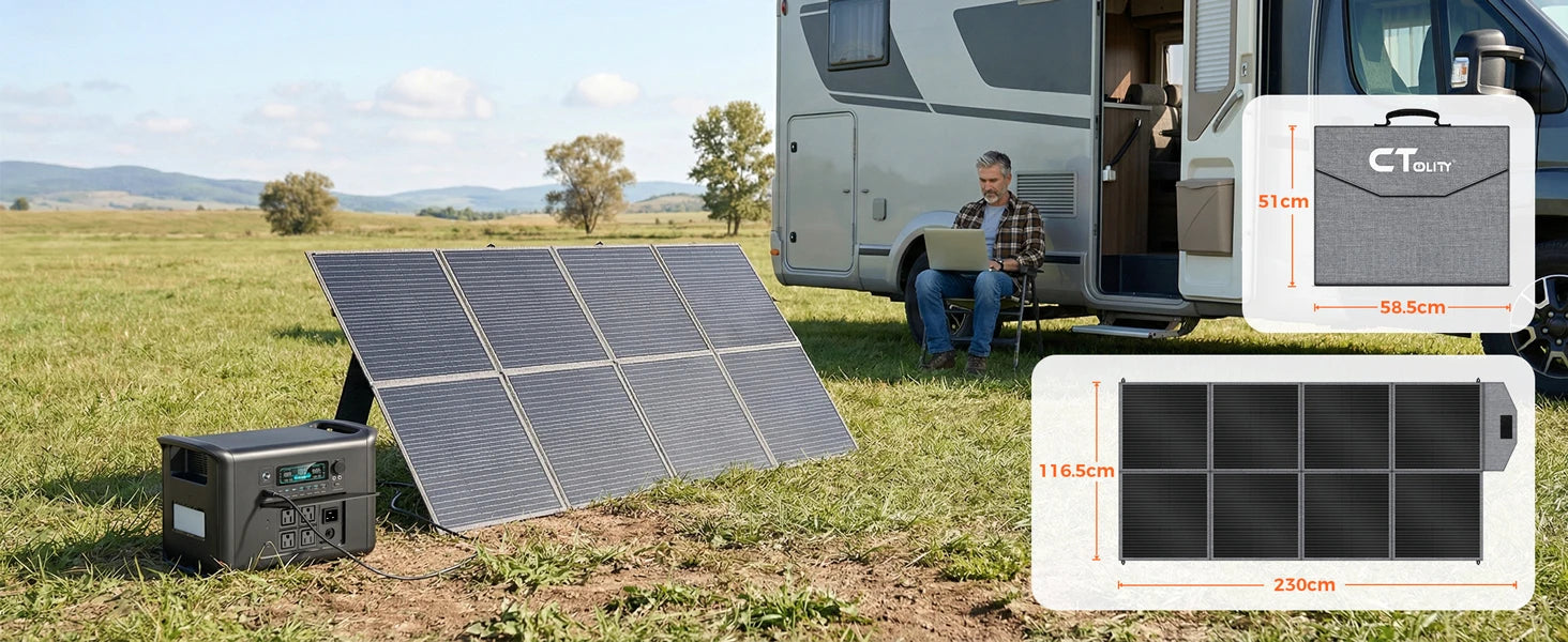 100W 200W 400W Foldable Solar Panel Portable Solar Charger
