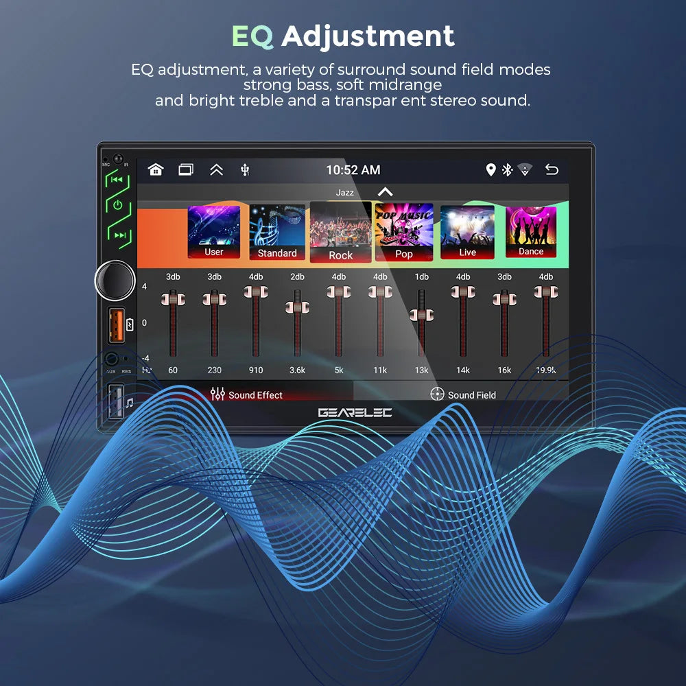 7 Inch Car Radio 2 Din Android 13 CarPlay Multimedia Player