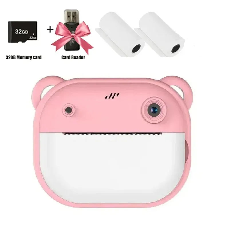 Kids Instant Print Camera with 32G Memory Card