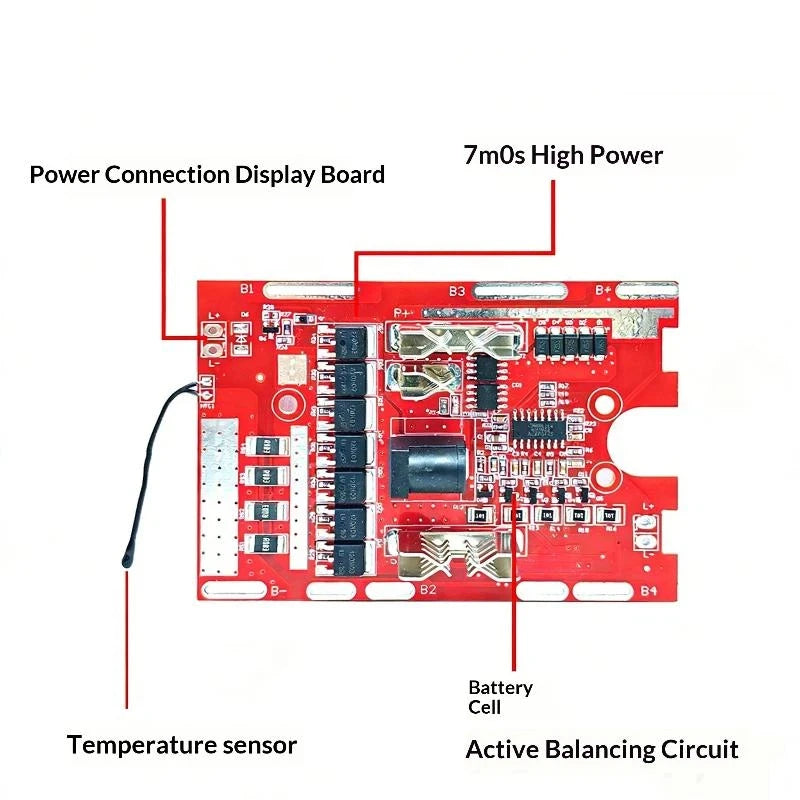 Placa de proteção de bateria de 21 V e 7MOS para ferramentas elétricas